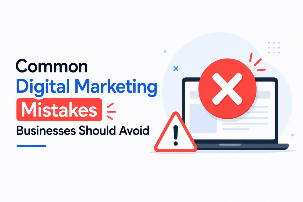 Common Digital Marketing Mistakes Businesses Should Avoid